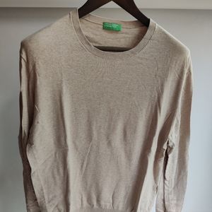 United Colors of Benetton Men's Beige Sweater size L
